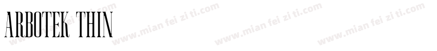 arbotek thin字体转换
